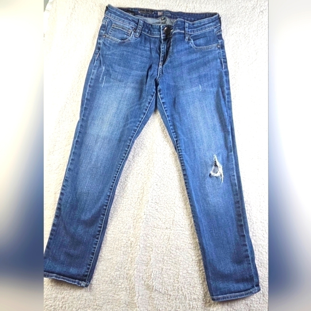 -Kut From The Kloth Catherine Boyfriend  Size 4 Dark Wash Denim